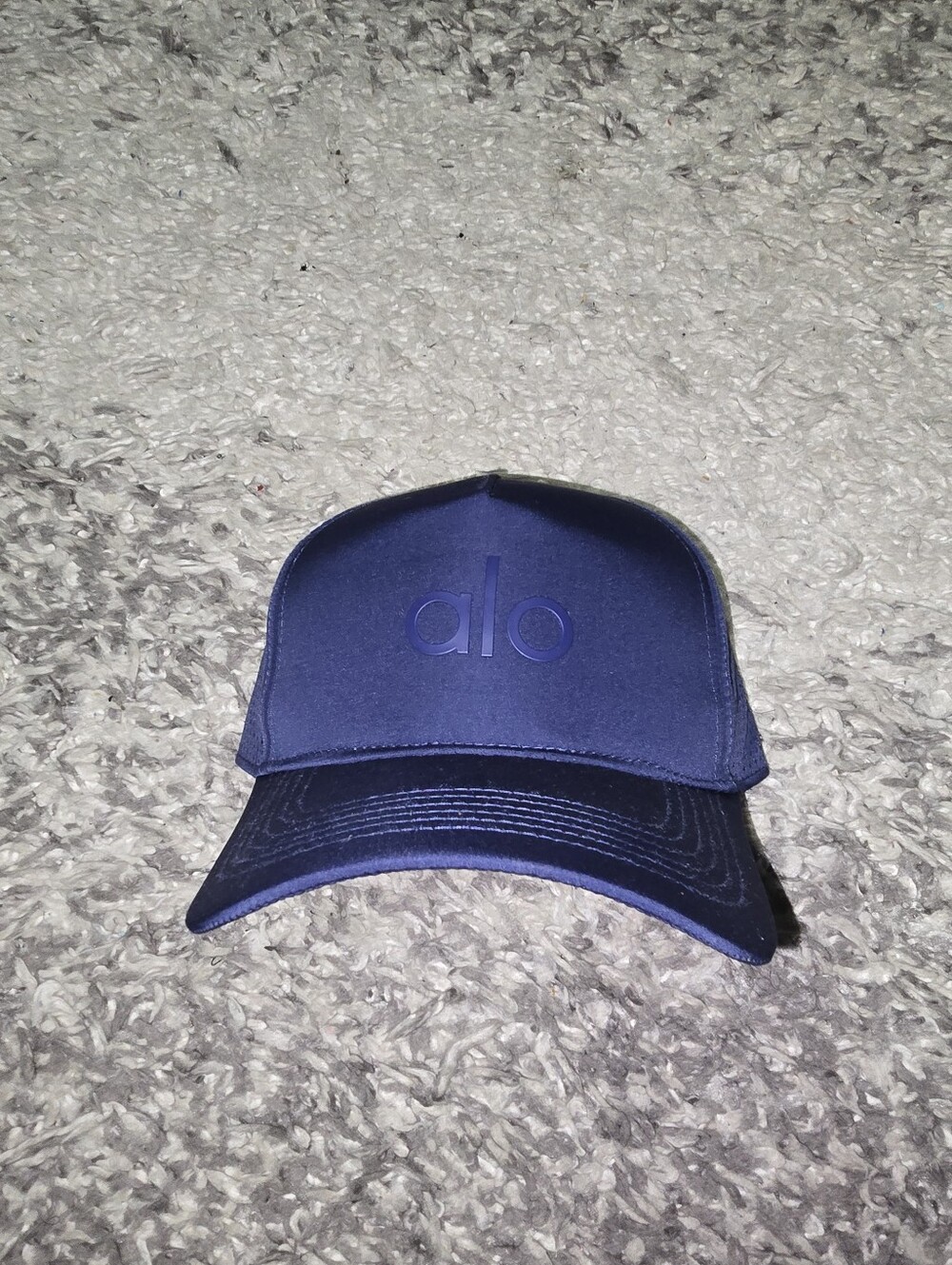 Alo Navy Blue Trucker Hat Unisex Adjustable Cap